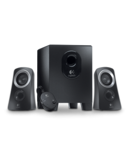 Logitech - Z313 2.1-Channel Speaker System (3-Piece) - Black/Silver