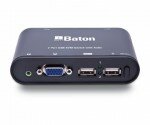 iBall Baton 2 Port USB KVM Switch with Audio 