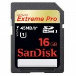 Sandisk Extreme Pro 16GB 45mb/s SDHC UHS-1 Card
